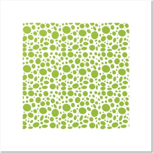 Green dots Posters and Art